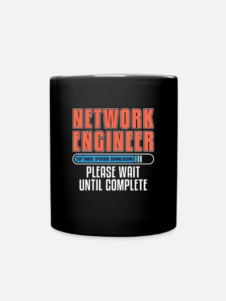 Network Engineer Software Upgrade Computer Science - Tasse einfarbig - Schwarz