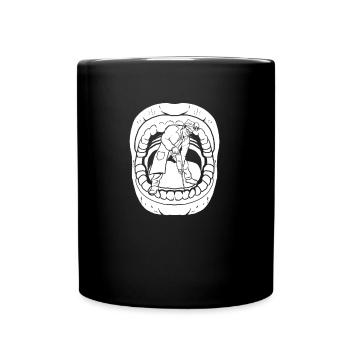 Dentist Dentist Mouth - Full Colour Mug - black - Front