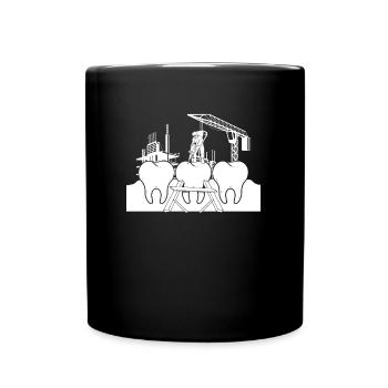Zahnarzt Dentist - Tasse einfarbig - Schwarz - Vorne