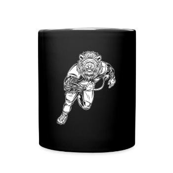 Rugby Lion - Mug uni - noir - Devant