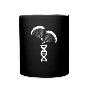 Paragleiter Paragleiten DNA - Tasse einfarbig - Schwarz - Vorne