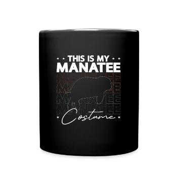 Dugong This Is My Manatee Costume Sea Creatures - Full Colour Mug - black - Front