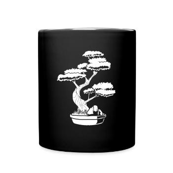 Bonsai Tree - Full Colour Mug - black - Front