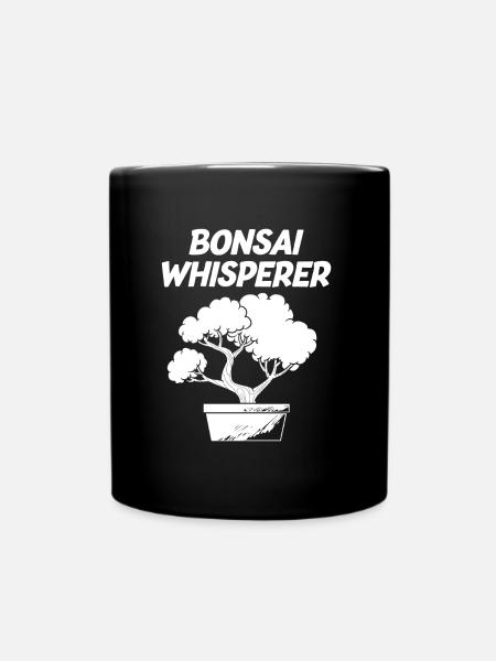 Bonsai Baum Lustig - Tasse einfarbig - Schwarz