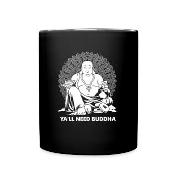 Bouddha Bouddhiste Drôle - Mug uni - noir - Devant