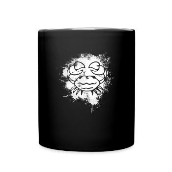 Symbole du Cancer du signe du zodiaque - Mug uni - noir - Devant