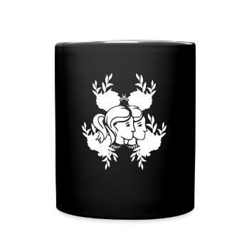Sternzeichen Zwillinge Symbol - Tasse einfarbig - Schwarz - Vorne
