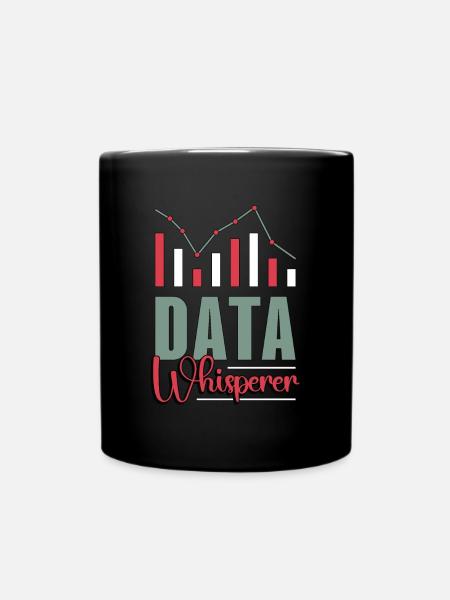 Data Analyst Data Whisperer Computer Science Coder - Tasse einfarbig - Schwarz