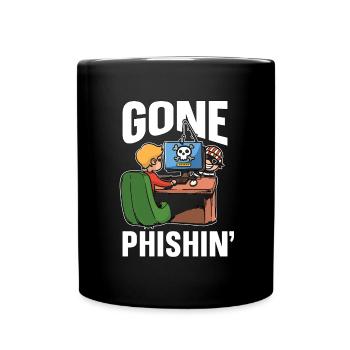 Cybersecurity Gone Phishin' Programming Analyst - Full Colour Mug - black - Front