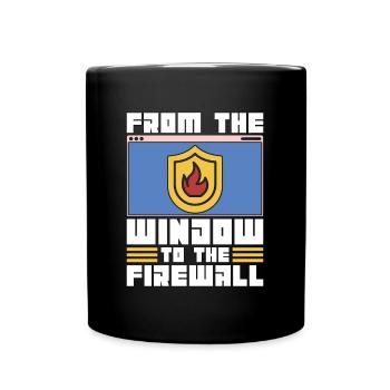 La cybersécurité de la fenêtre à la programmation - Mug uni - noir - Devant