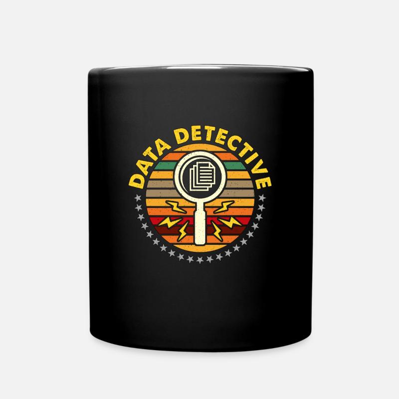 Data Analyst Data Detective Statistics Programmer - Tasse einfarbig - Schwarz