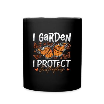 Asclépiade I Jardin I Protéger les papillons Entomologie - Mug uni - noir - Devant