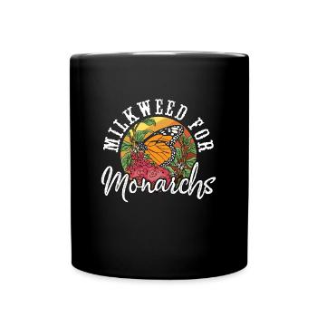 Asclépiade pour les papillons monarques entomologiste - Mug uni - noir - Devant