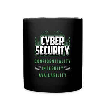 Cyber Security Confidentiality Integrity Analyst - Tasse einfarbig - Schwarz - Vorne