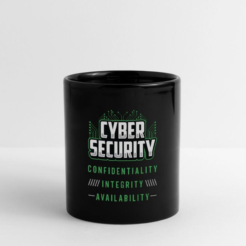 Cyber Security Confidentiality Integrity Analyst Tasse einfarbig