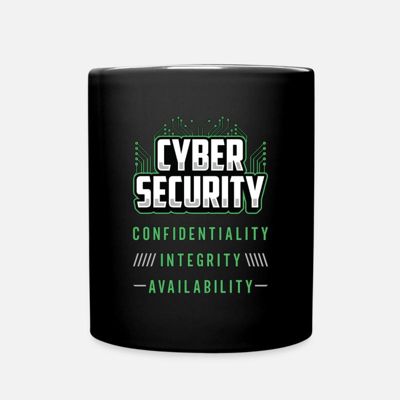 Cyber Security Confidentiality Integrity Analyst - Tasse einfarbig - Schwarz