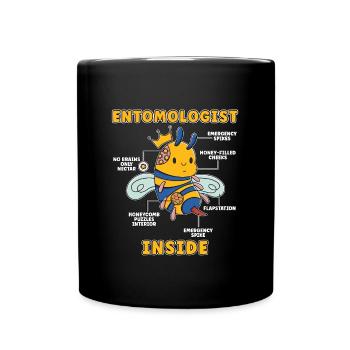 Entomologiste à l’intérieur des chasseurs d’insectes collecteurs d’insectes - Mug uni - noir - Devant