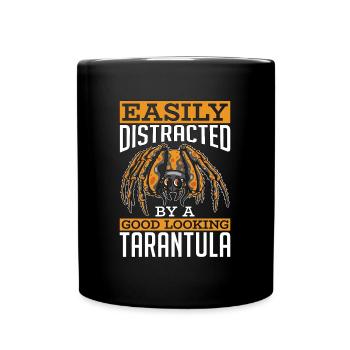 Les tarentules facilement distraites par l’éleveur de tarentules - Mug uni - noir - Devant