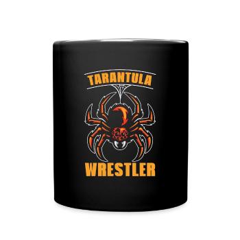 Tarantula's Wrestler Hunting Spider Wild Animals - Full Colour Mug - black - Front