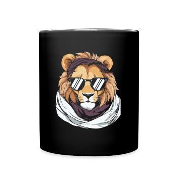 Lunettes de soleil Lion - Mug uni - noir - Devant