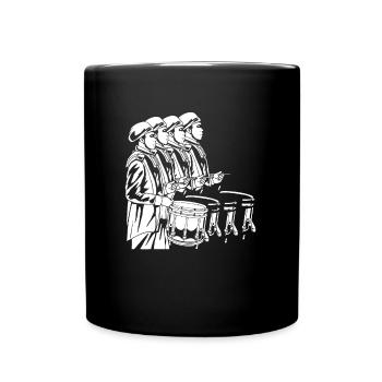 Spielmannszug Drums - Tasse einfarbig - Schwarz - Vorne