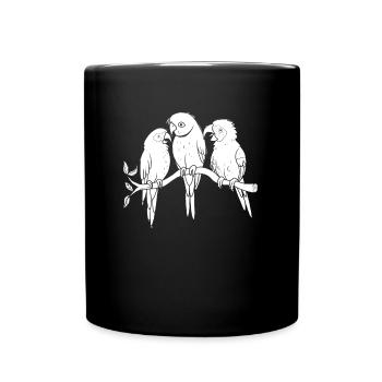 Parrot Branch - Full Colour Mug - black - Front