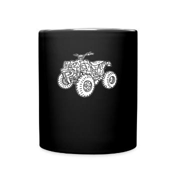 Quad Bike - Tasse einfarbig - Schwarz - Vorne