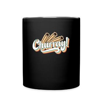 Churros Churray Cuisine mexicaine Churros à la cannelle - Mug uni - noir - Devant