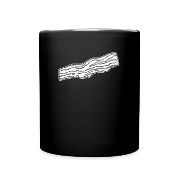 Bacon Speck - Tasse einfarbig - Schwarz - Vorne