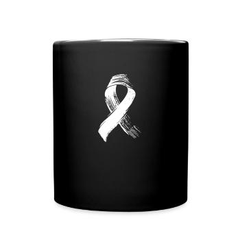 Brustkrebs - Tasse einfarbig - Schwarz - Vorne
