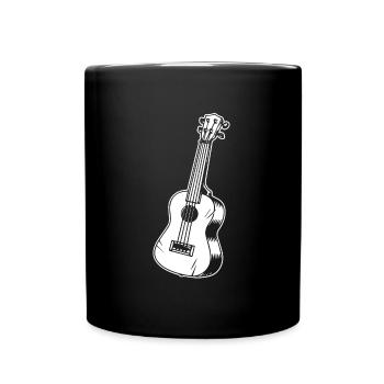 Ukulélé - Mug uni - noir - Devant