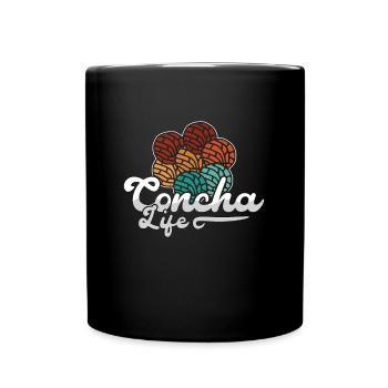Concha Life Pain sucré mexicain Dulce Conchas - Mug uni - noir - Devant