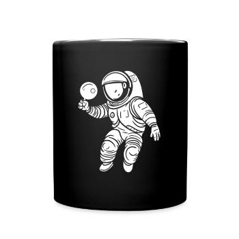 Tennis de table, ping-pong - Mug uni - noir - Devant