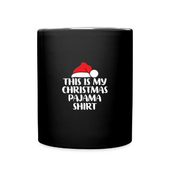 C’est ma chemise de pyjama de Noël hommes femmes - Mug uni - noir - Devant