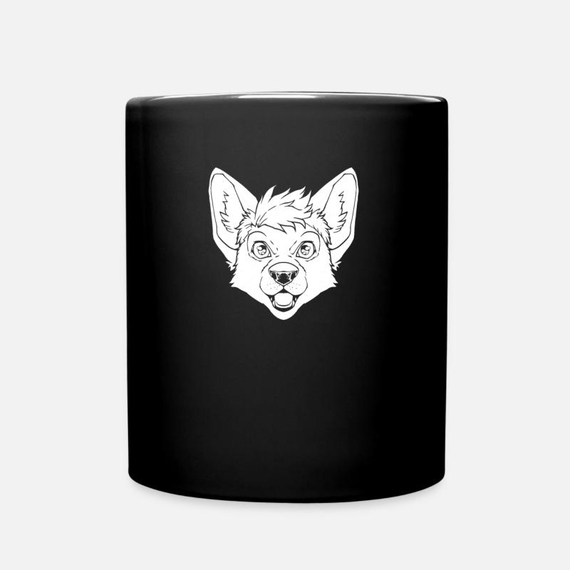 Furry Fandom Fursuits Fox - Full Colour Mug - black