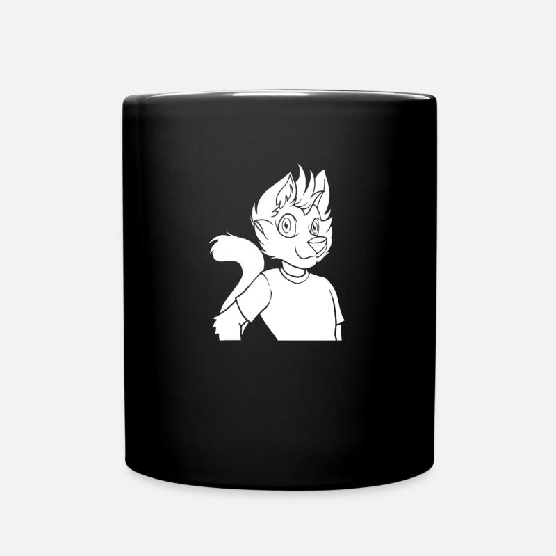 Furry Fandom Fursuits Fox - Full Colour Mug - black