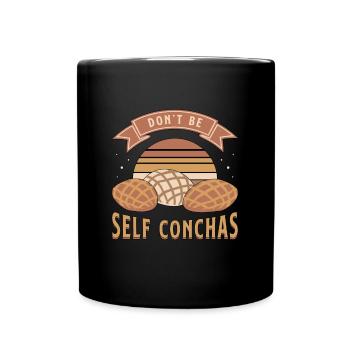 Conchas Don’t Be Self Conchas Pain de coquille sucré - Mug uni - noir - Devant