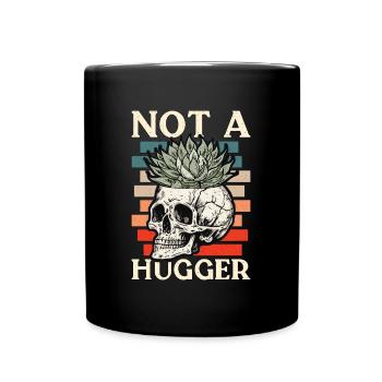 Succulent Not A Hugger Loves Cactus Plants Garden - Full Colour Mug - black - Front