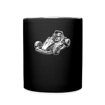 Go Kart Karting Kart Driver - Full Colour Mug - black - Front