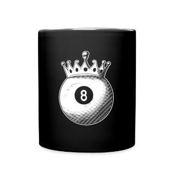 Billard - Tasse einfarbig - Schwarz - Vorne