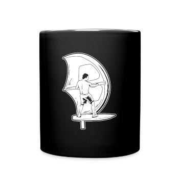 Wing Surf Wing Foil - Tasse einfarbig - Schwarz - Vorne