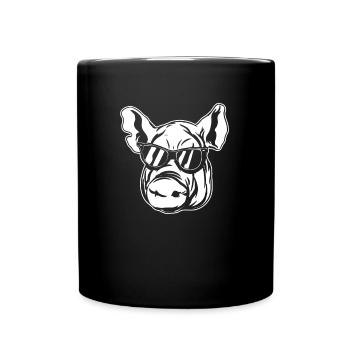 Pig Pig Farmer Sunglasses - Full Colour Mug - black - Front