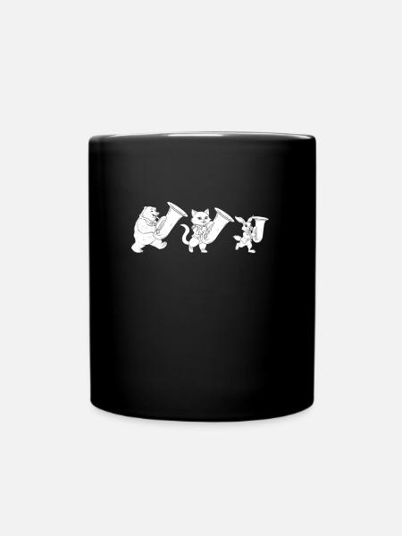 Fanfarenzug Tuba - Tasse einfarbig - Schwarz
