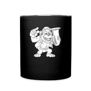 Fanfare Train Tuba - Full Colour Mug - black - Front