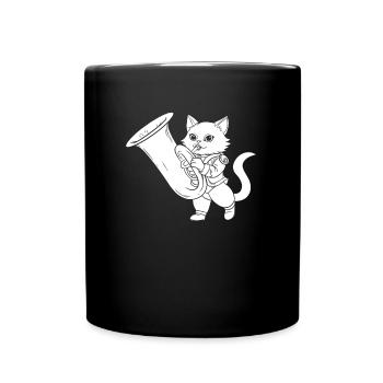 Fanfare Train Tuba - Full Colour Mug - black - Front