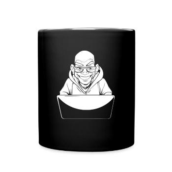 Web Entwickler Webdeveloper - Tasse einfarbig - Schwarz - Vorne