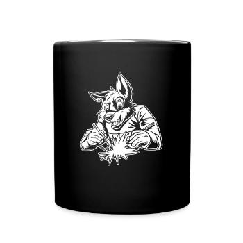 Soudeur Serrurier Fuchs - Mug uni - noir - Devant