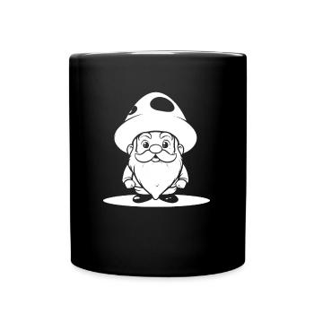 Pilzsammler Pilze - Tasse einfarbig - Schwarz - Vorne
