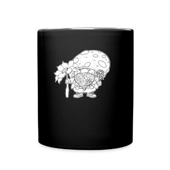 Mushroom Picker Mushrooms - Full Colour Mug - black - Front