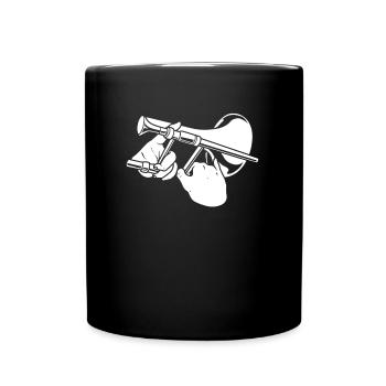 Trombone de fanfare - Mug uni - noir - Devant